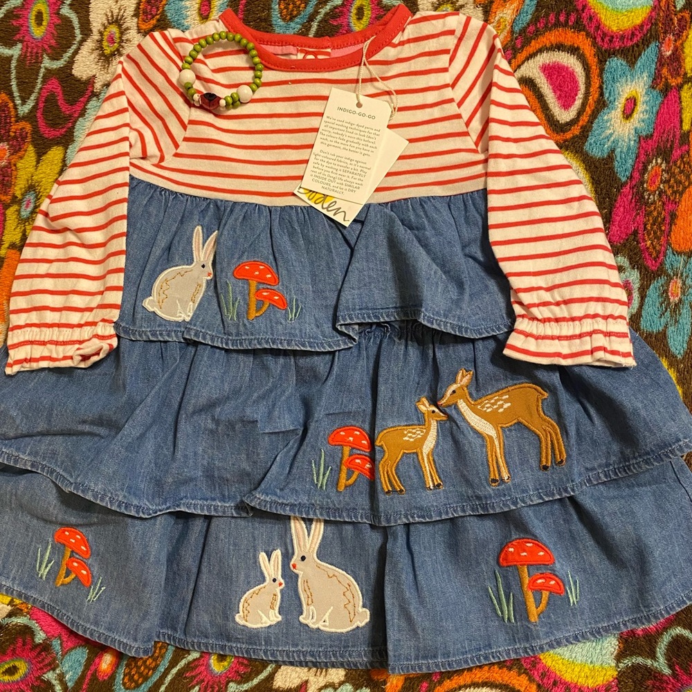 BN WITH TAGS BABY BODEN 3-6 MONTH DRESS